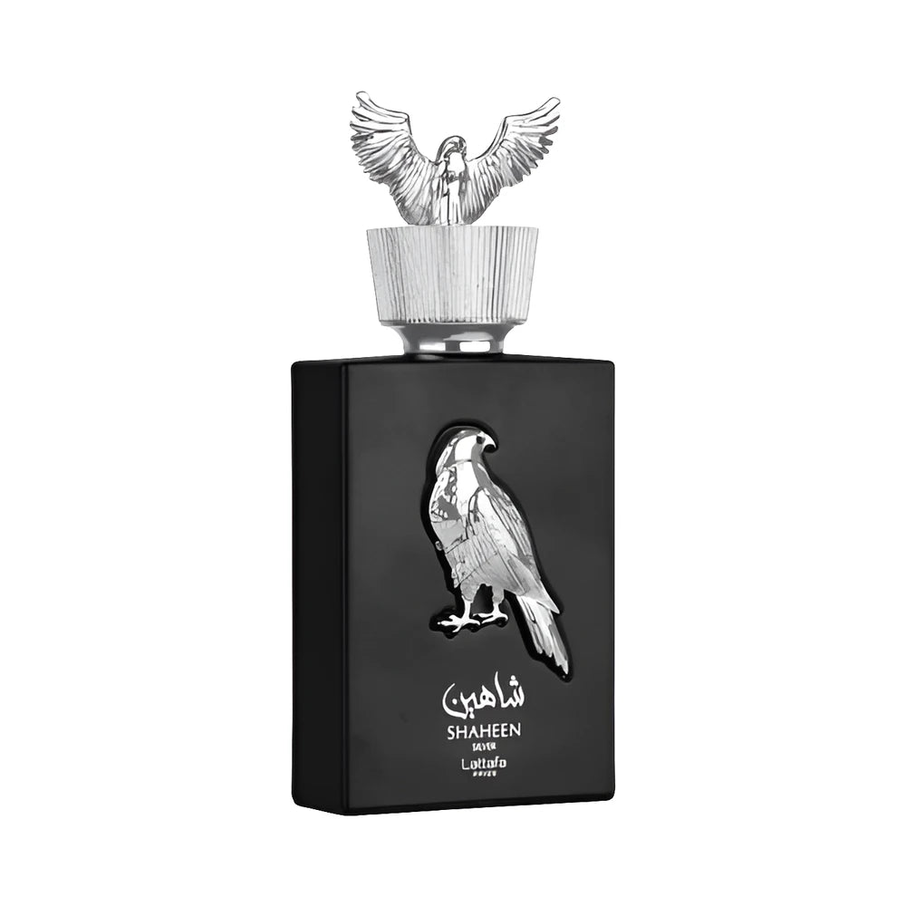 Shaheen Silver de Lattafa, perfume árabe floral frutal de carácter luminoso, fresco y femenino