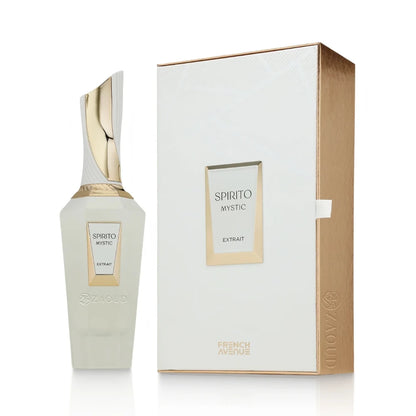 Spirito Mystic de French Avenue: frasco y caja del perfume de 100 ml.