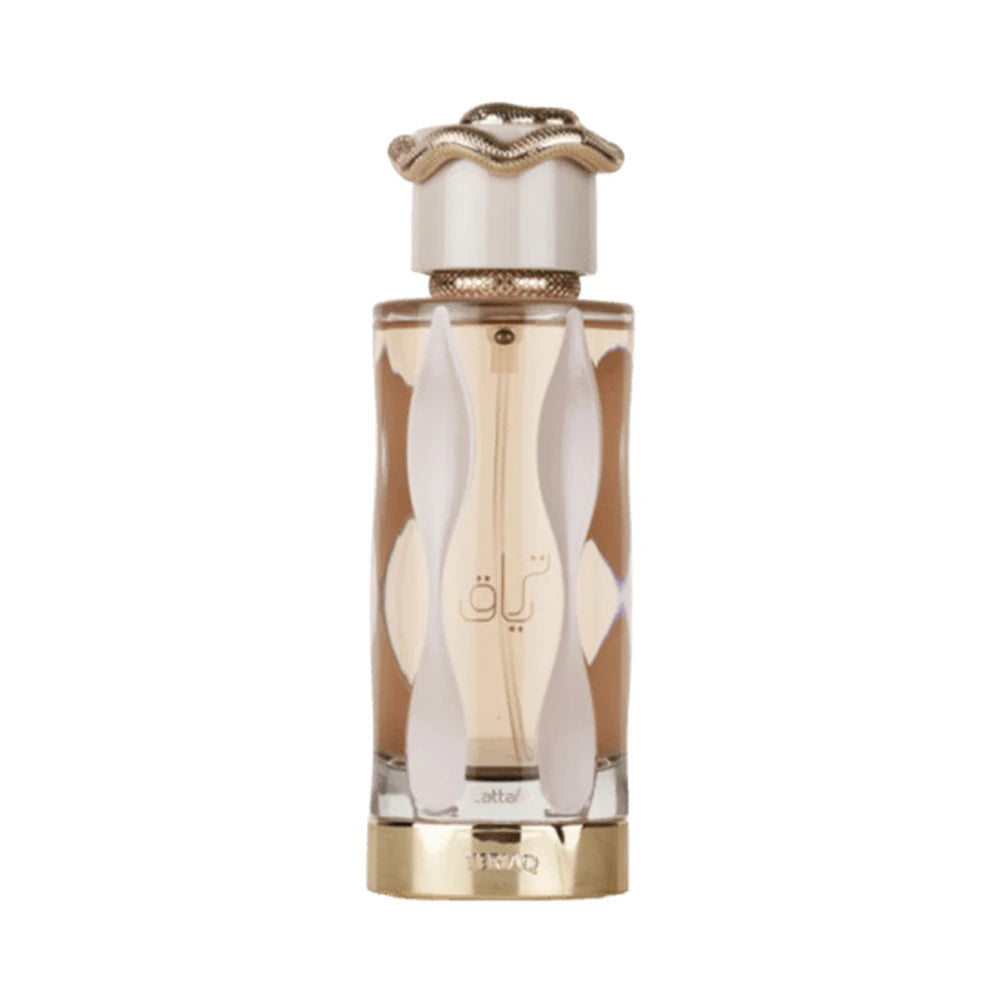 Teriaq de Lattafa, perfume árabe ambarado vainilla de carácter intenso, elegante y sofisticado