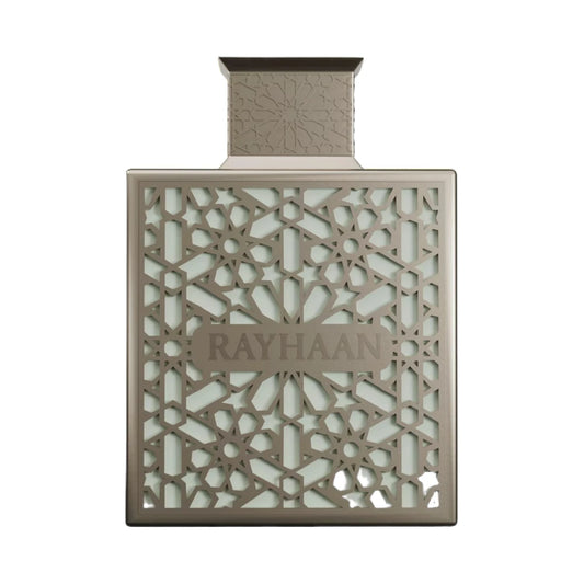 Terra de Rayhaan, fragancia ambarada especiada con cardamomo, azafrán, incienso y oud.