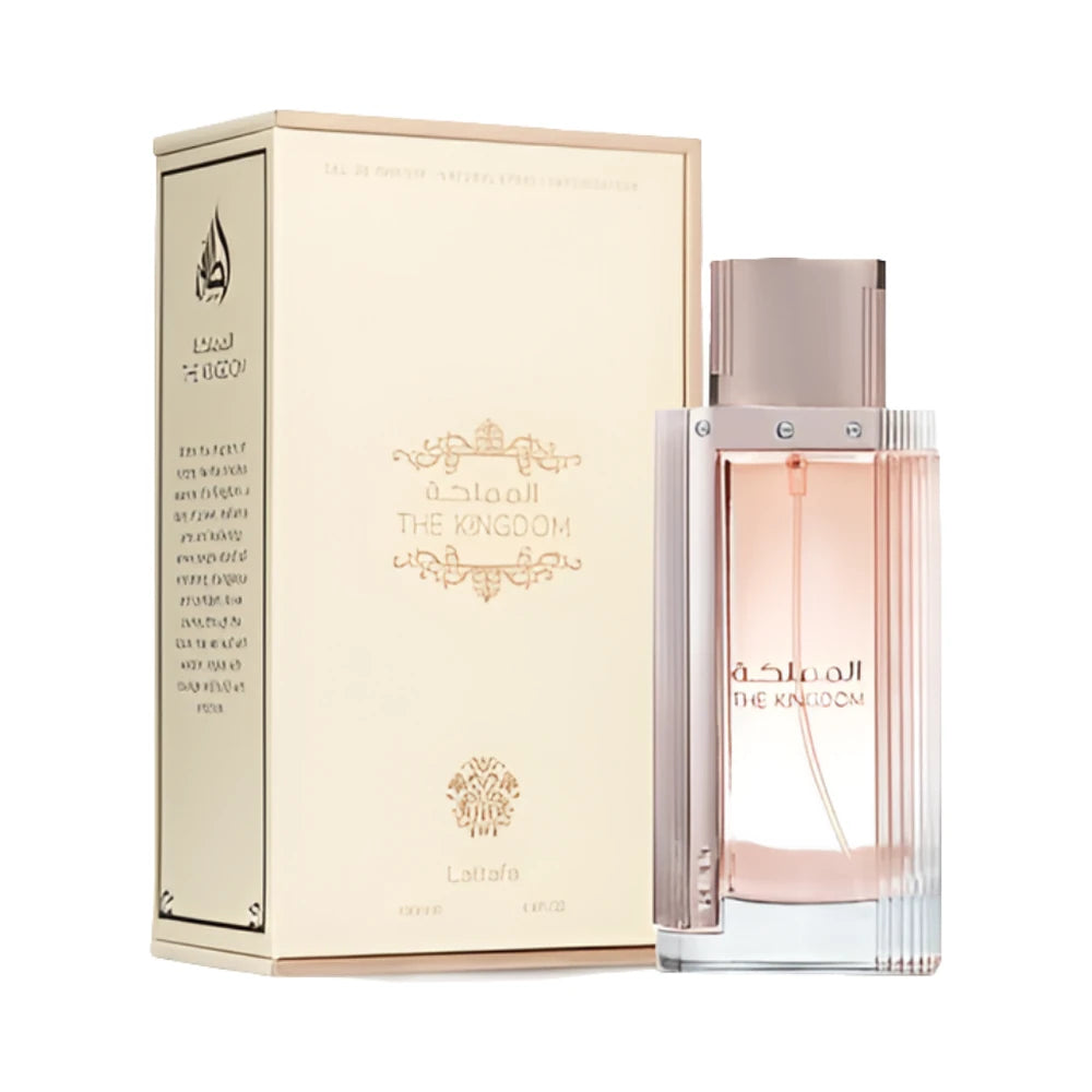 The Kingdom de Lattafa, perfume árabe ambarado vainilla de carácter cálido, dulce y cremoso