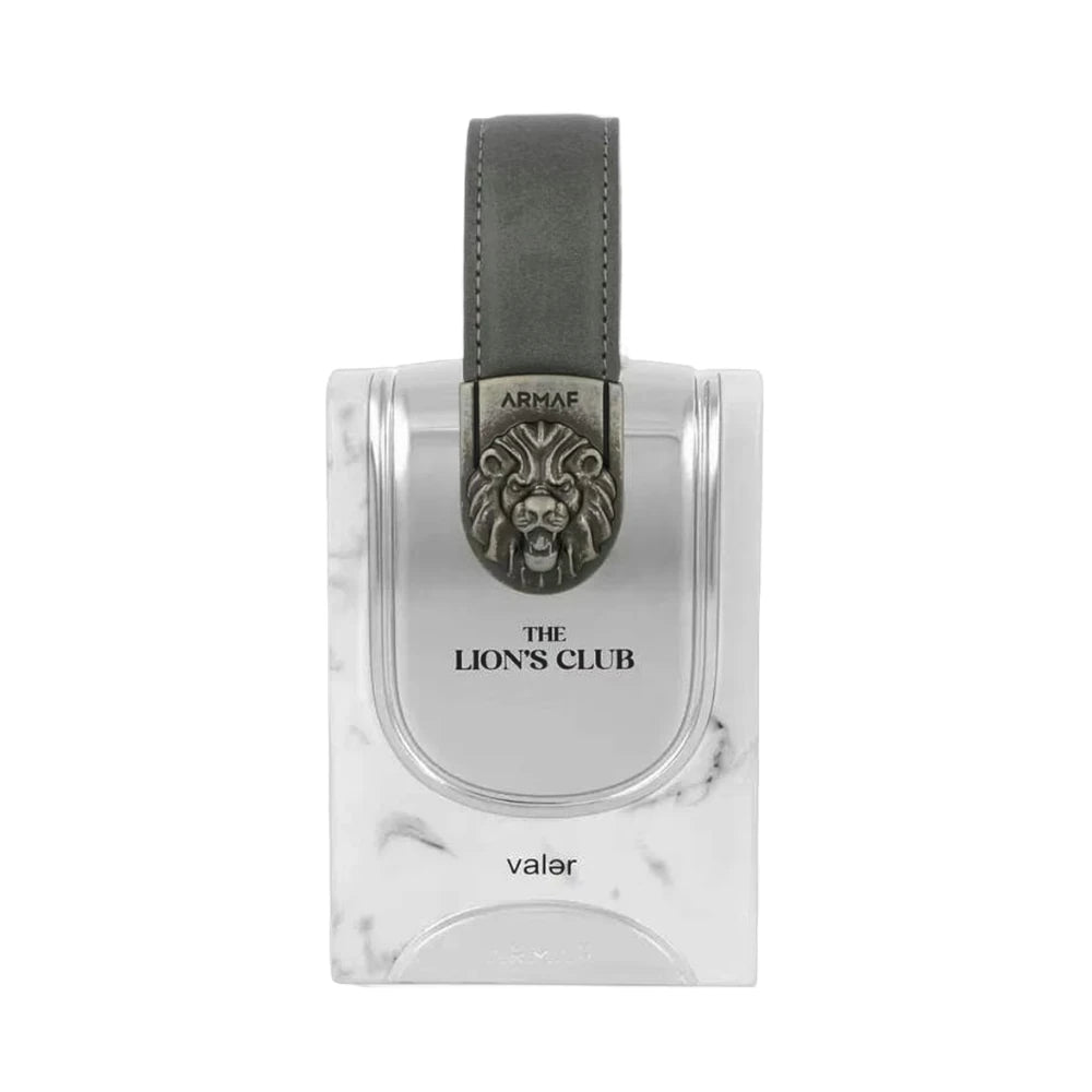 The Lion's Club Valer de Armaf, perfume amaderado para hombre con bergamota, matcha, té negro y cedro