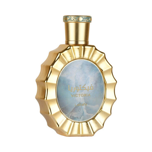 Victoria de Lattafa, perfume árabe floral frutal gourmand de carácter cálido, luminoso y gourmand