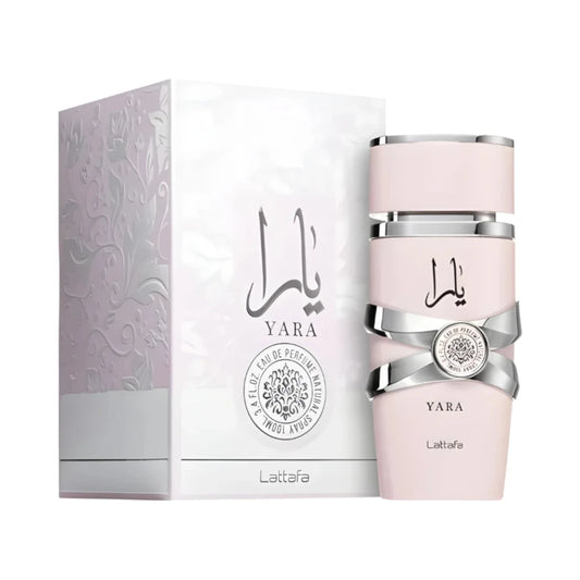 Yara de Lattafa, perfume árabe ambarado vainilla de carácter cálido, femenino y dulce